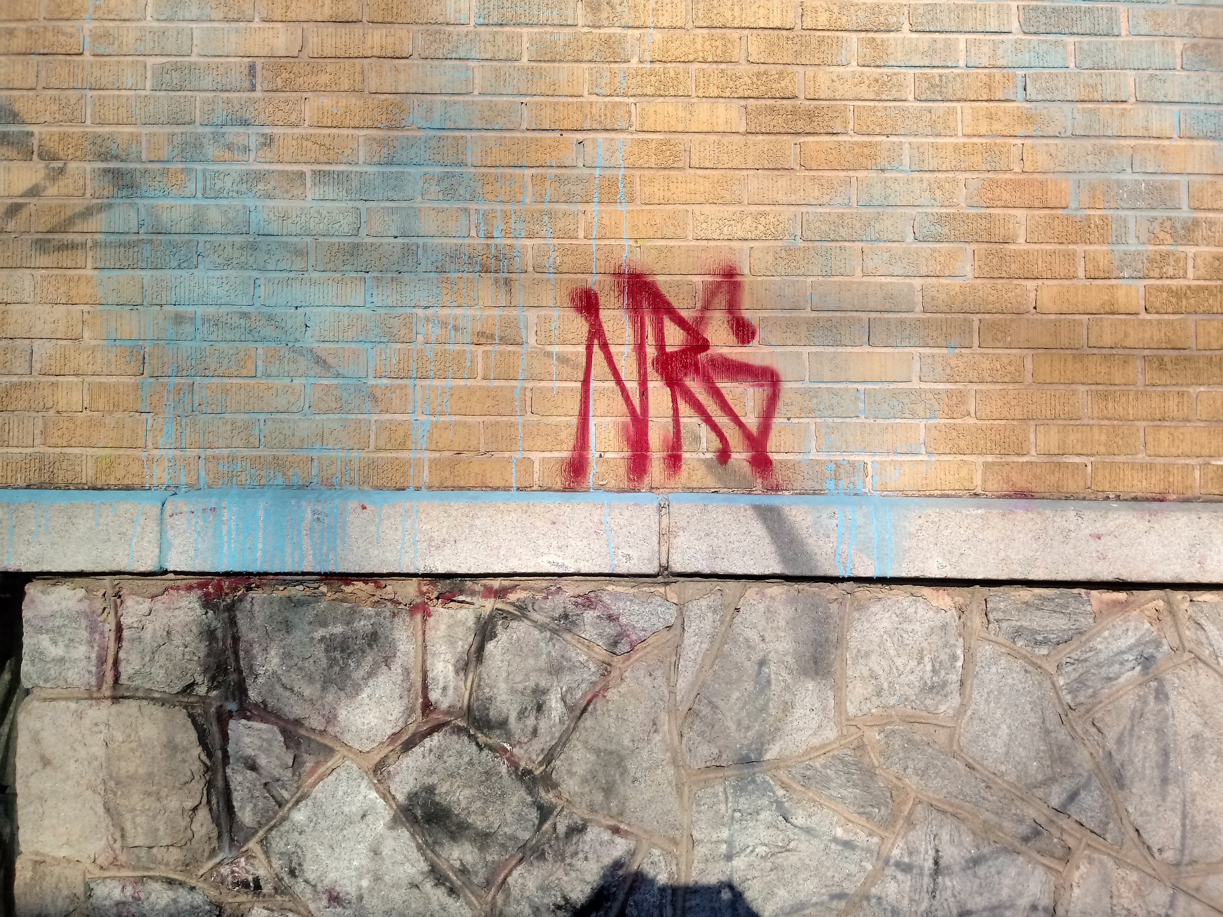 Before Graffiti Removal