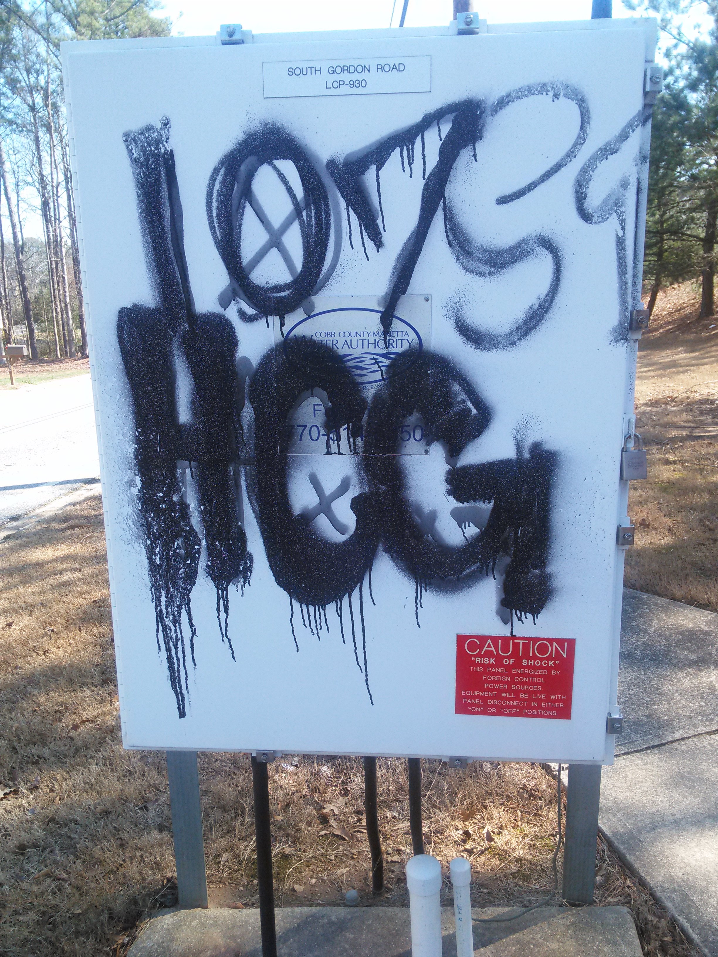 New Before Graffiti Removal