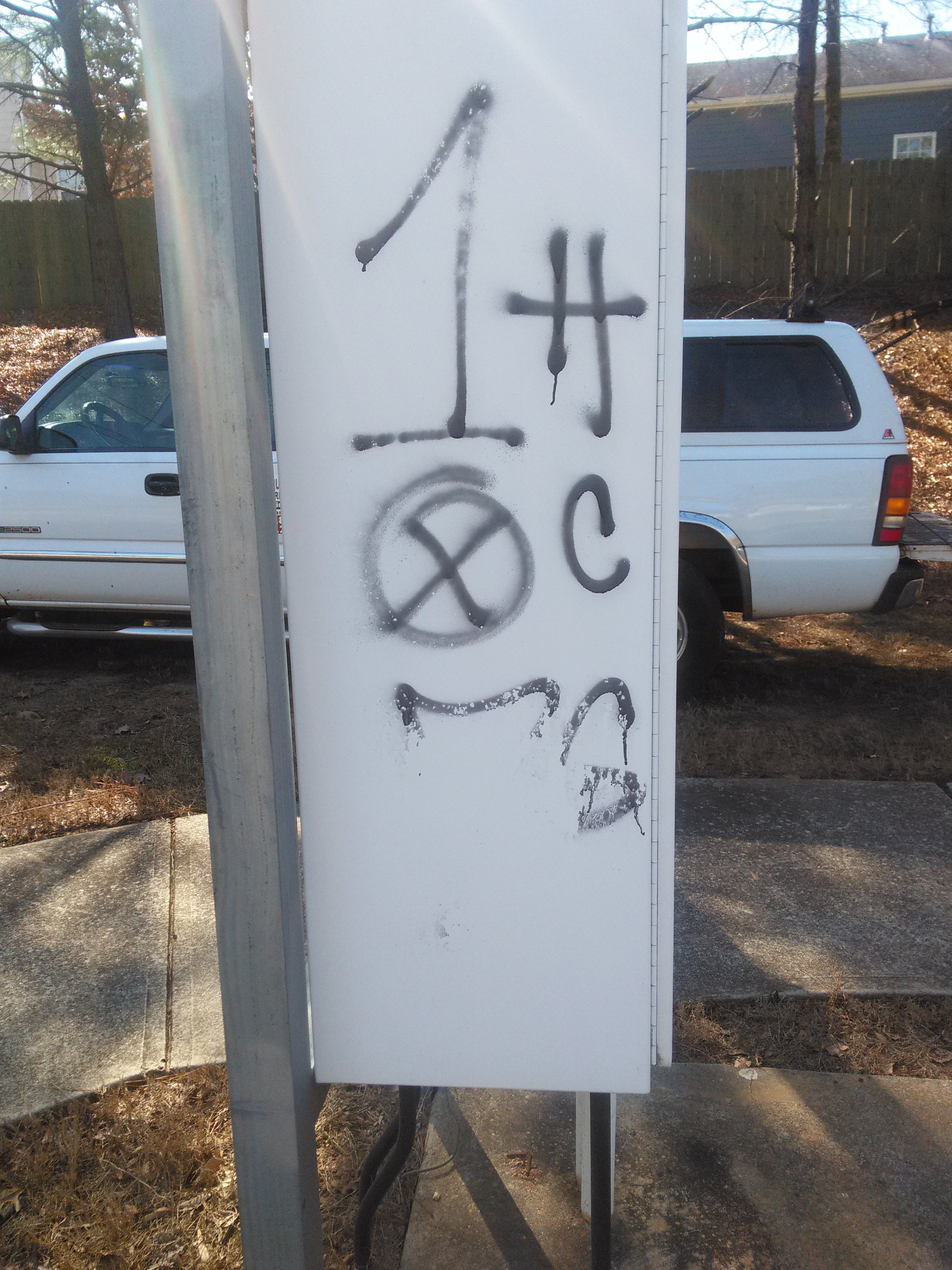 New Before Graffiti Removal
